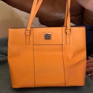 Authentic Downey and Burke orange bag